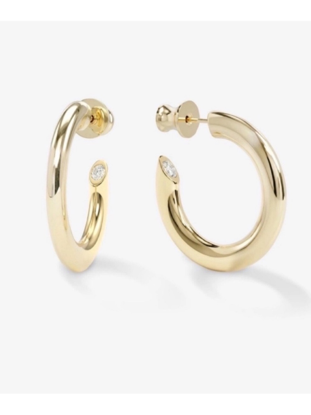 NWT Melinda Maria Gold “Beacon Hoops 1”